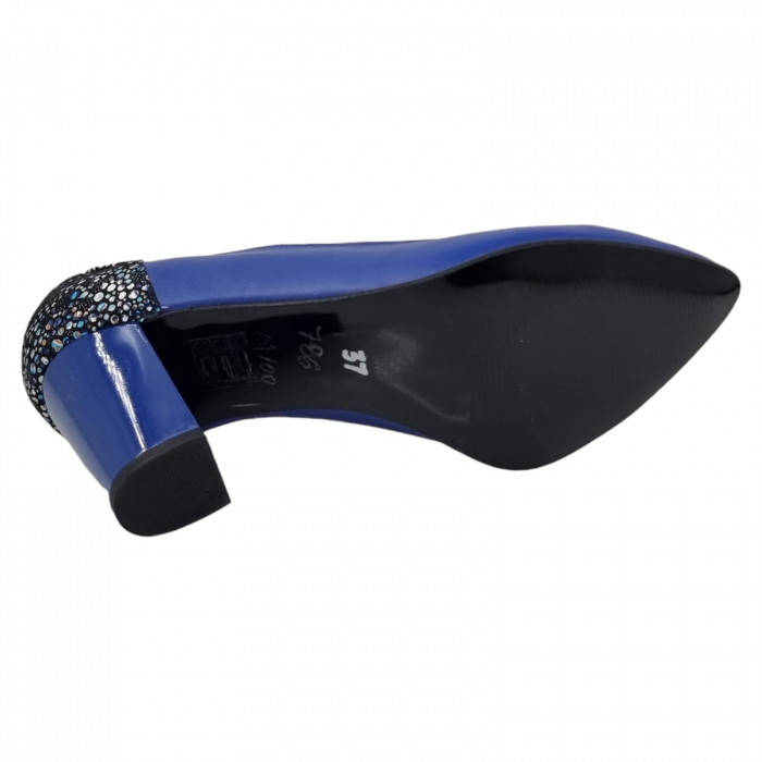 Pantofi Damă Eleganți Din Piele Naturală Albastru 3234 [14]