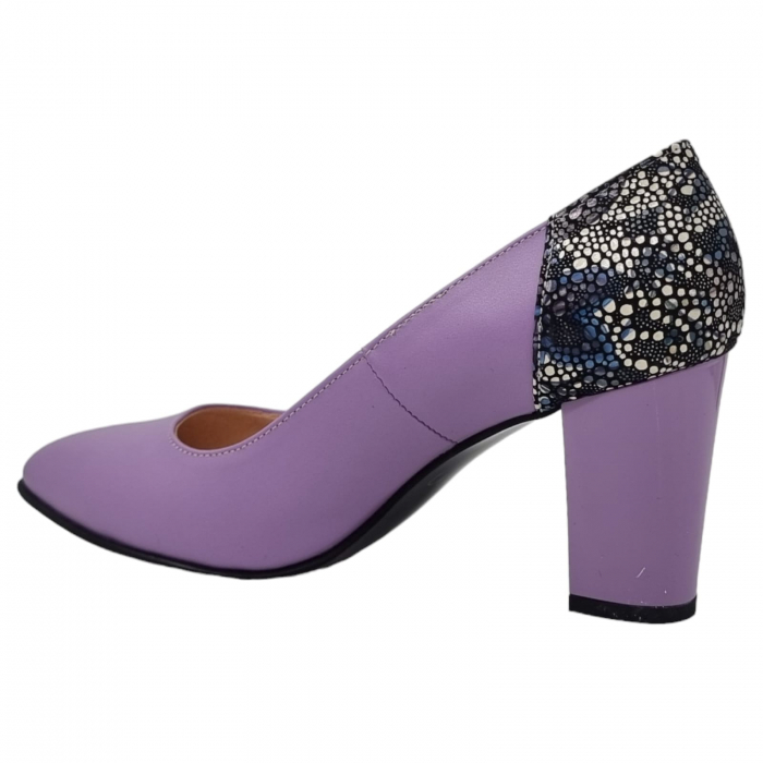 Pantofi Damă Eleganți Din Piele Naturală Lila 3235 [12]