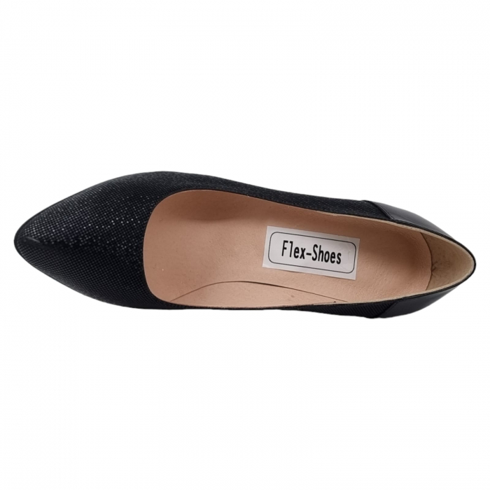 Pantofi Damă Eleganți Din Piele Naturală Neagră 3236 [13]