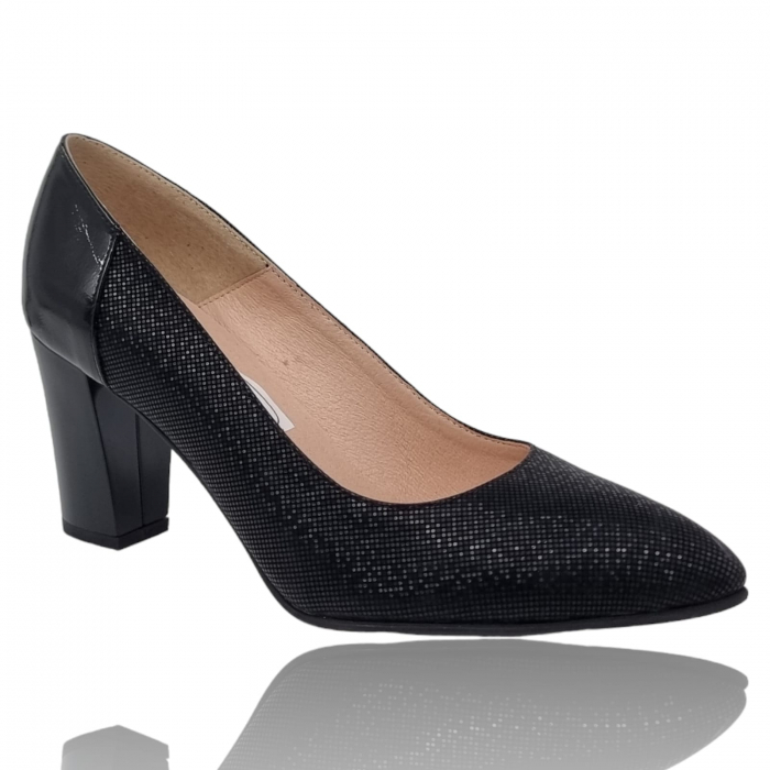 Pantofi Damă Eleganți Din Piele Naturală Neagră 3236 [3]