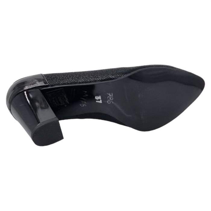 Pantofi Damă Eleganți Din Piele Naturală Neagră 3236 [14]