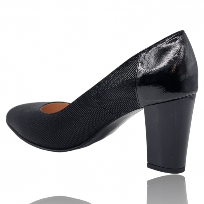 Pantofi Damă Eleganți Din Piele Naturală Neagră 3236 [5]