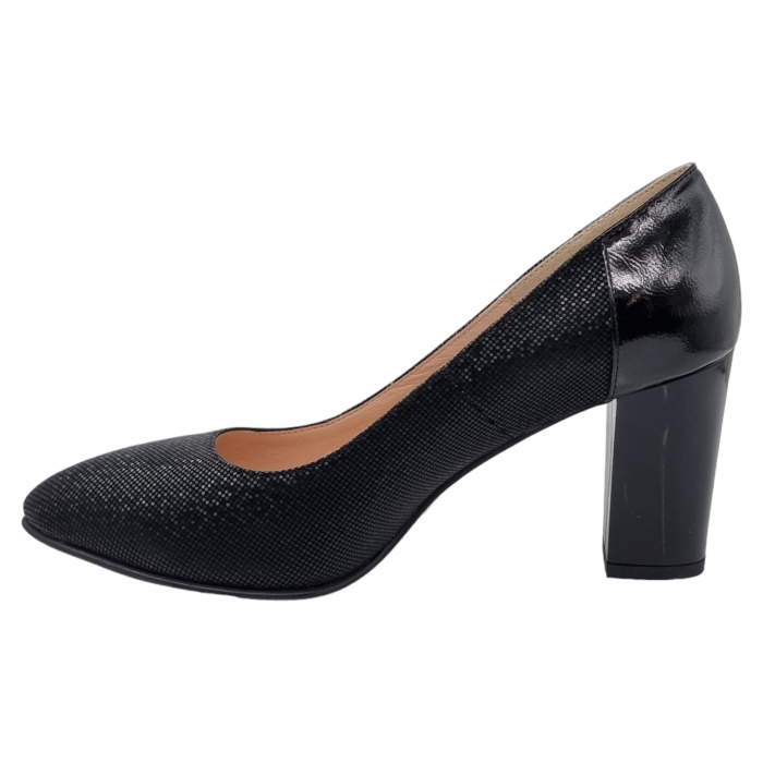 Pantofi Damă Eleganți Din Piele Naturală Neagră 3236 [9]
