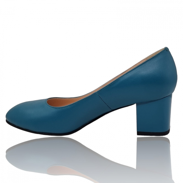 Pantofi Damă Eleganți Din Piele Naturală Blue 3238 [2]