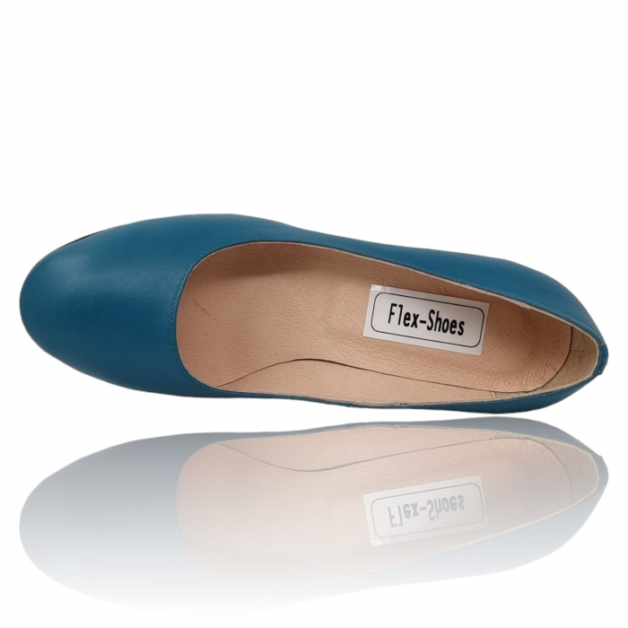 Pantofi Damă Eleganți Din Piele Naturală Blue 3238 [7]