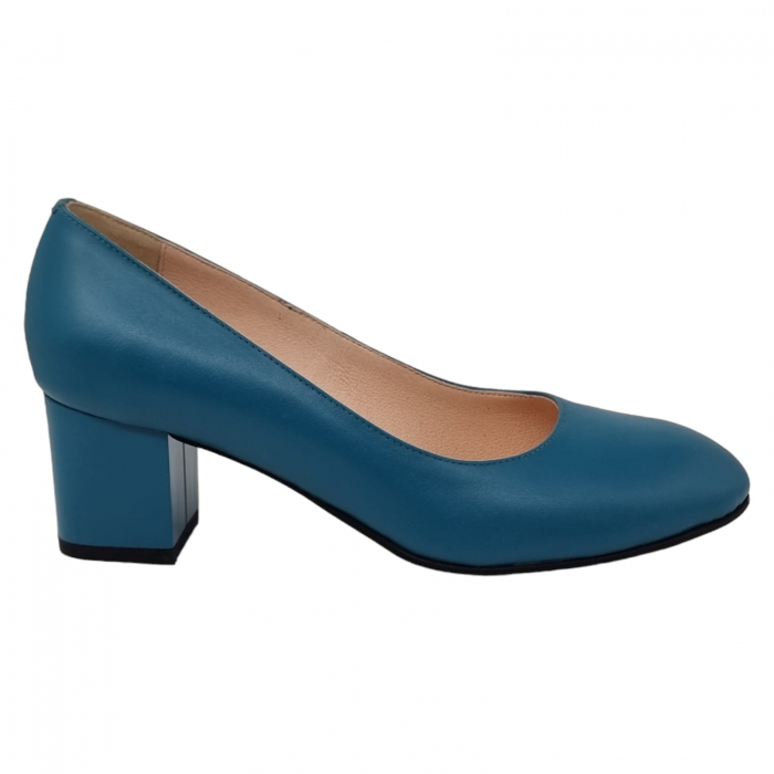 Pantofi Damă Eleganți Din Piele Naturală Blue 3238 [9]