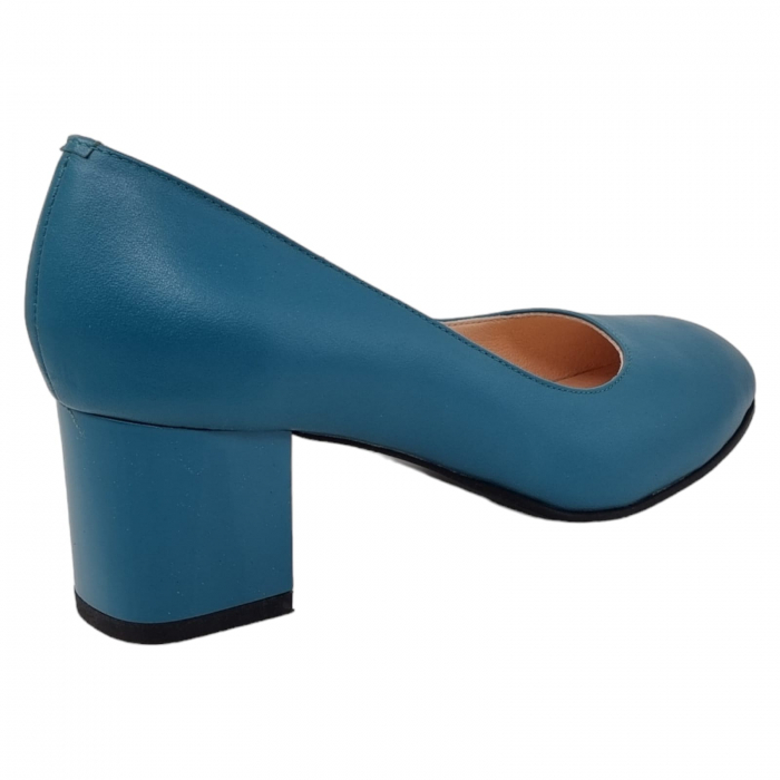 Pantofi Damă Eleganți Din Piele Naturală Blue 3238 [12]
