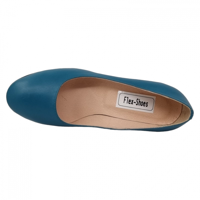 Pantofi Damă Eleganți Din Piele Naturală Blue 3238 [14]