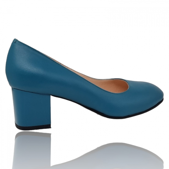 Pantofi Damă Eleganți Din Piele Naturală Blue 3238 [6]