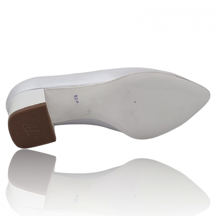 Pantofi Damă Eleganți Din Piele Naturală Albă 3241 [7]