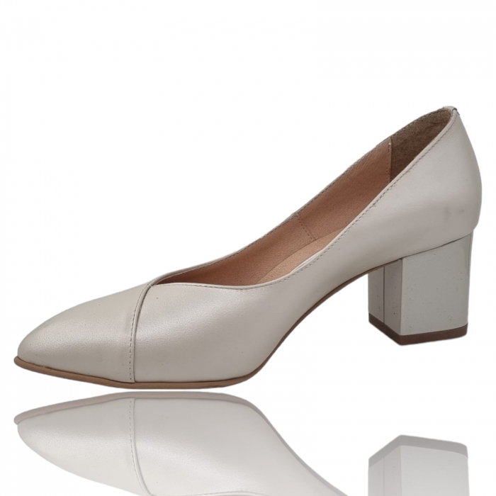 Pantofi Damă Eleganți Din Piele Naturală Bej 3242 [2]