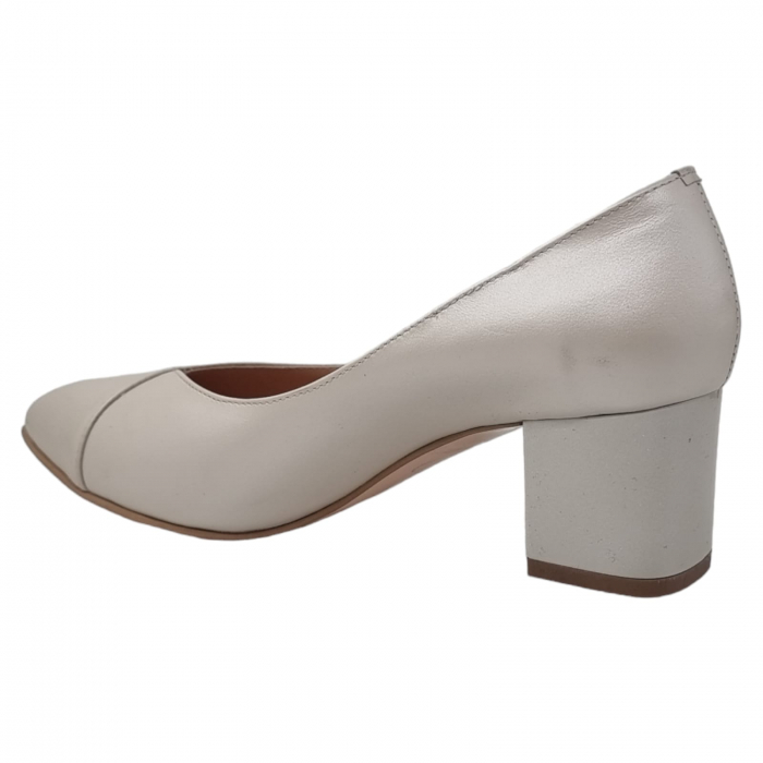 Pantofi Damă Eleganți Din Piele Naturală Bej 3242 [10]