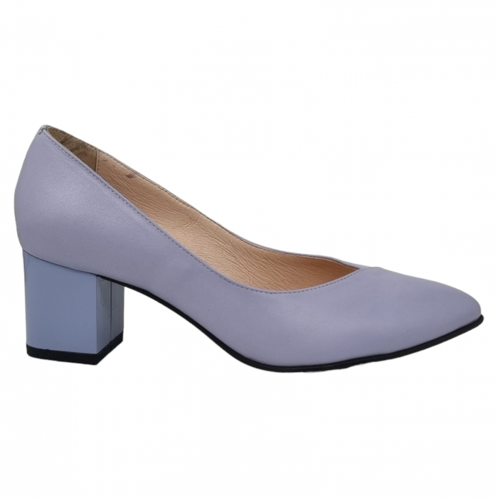 Pantofi Damă Eleganți Din Piele Naturală Lila 3243 [6]