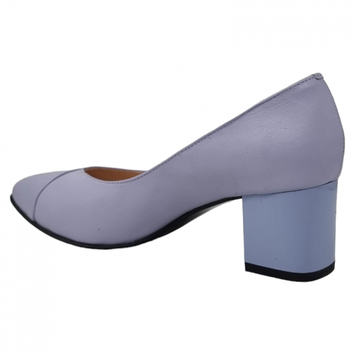 Pantofi Damă Eleganți Din Piele Naturală Lila 3243 [9]