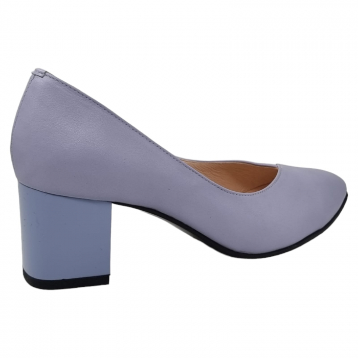 Pantofi Damă Eleganți Din Piele Naturală Lila 3243 [8]