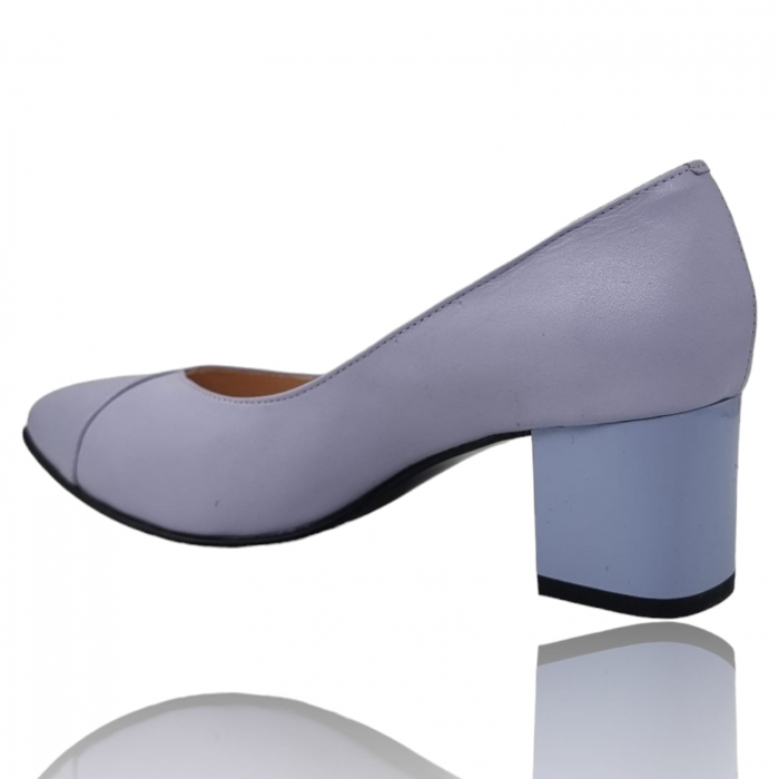 Pantofi Damă Eleganți Din Piele Naturală Lila 3243 [4]