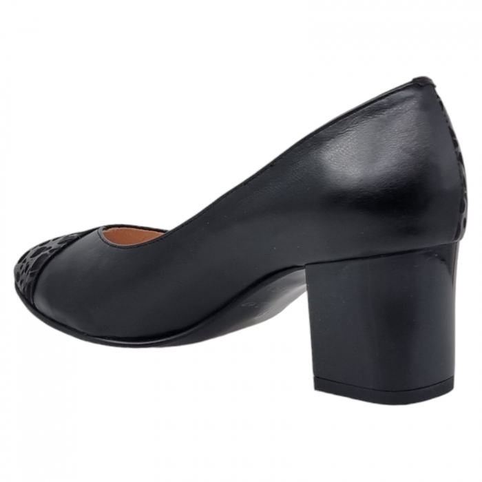 Pantofi Damă Eleganți Din Piele Naturală Neagră Imp 3245 [10]