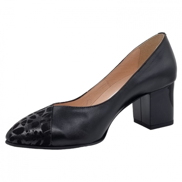 Pantofi Damă Eleganți Din Piele Naturală Neagră Imp 3245 [8]