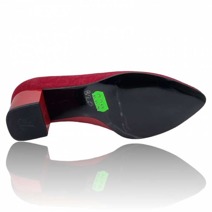 Pantofi Damă Eleganți Din Piele Naturală Roșie Imp 3246 [6]