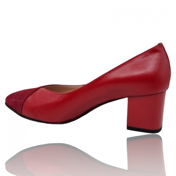 Pantofi Damă Eleganți Din Piele Naturală Roșie Imp 3246 [2]