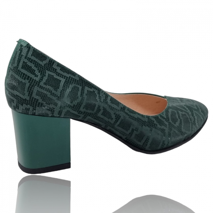 Pantofi Damă Eleganți Din Piele Naturală Verde Imp 3247 [3]