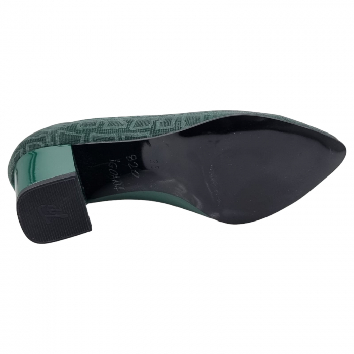 Pantofi Damă Eleganți Din Piele Naturală Verde Imp 3247 [15]