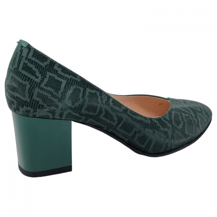 Pantofi Damă Eleganți Din Piele Naturală Verde Imp 3247 [11]