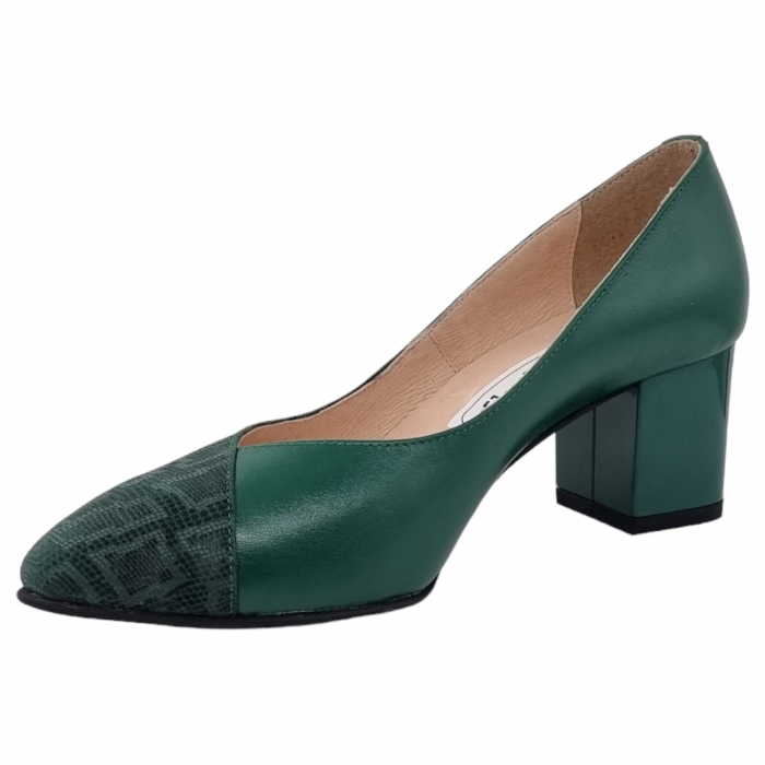 Pantofi Damă Eleganți Din Piele Naturală Verde Imp 3247 [14]