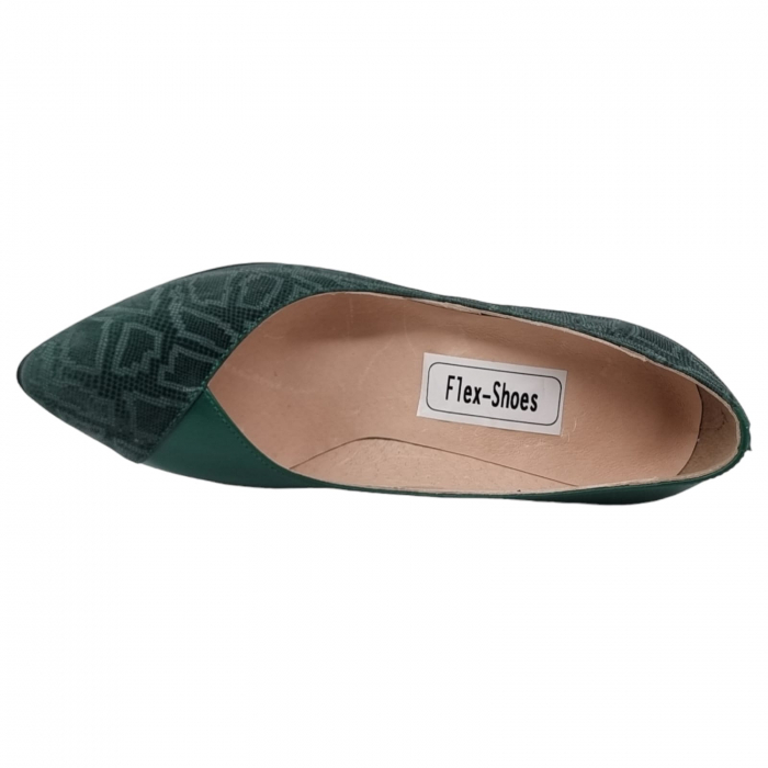 Pantofi Damă Eleganți Din Piele Naturală Verde Imp 3247 [16]
