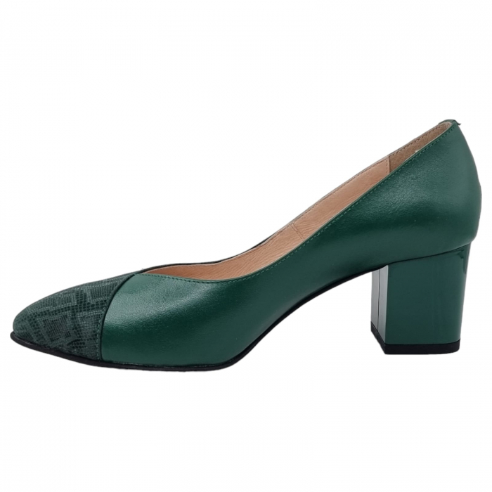 Pantofi Damă Eleganți Din Piele Naturală Verde Imp 3247 [10]