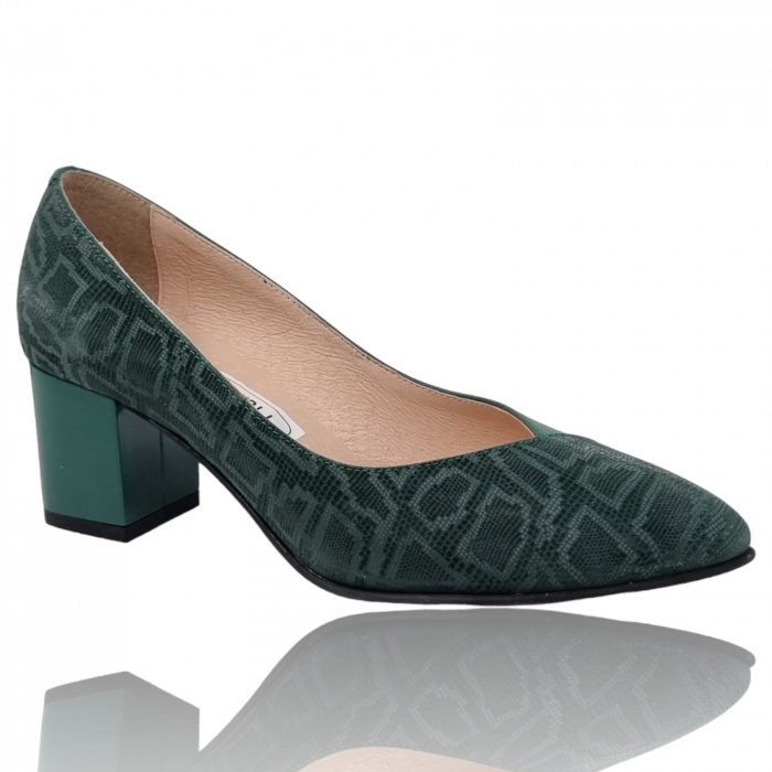 Pantofi Damă Eleganți Din Piele Naturală Verde Imp 3247 [5]