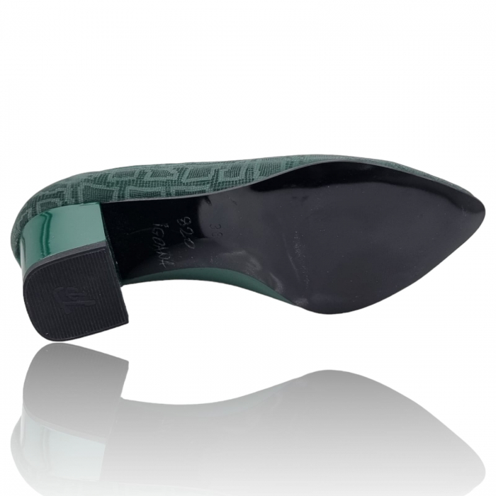 Pantofi Damă Eleganți Din Piele Naturală Verde Imp 3247 [8]