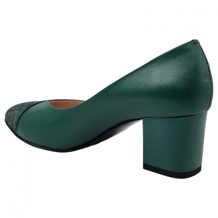 Pantofi Damă Eleganți Din Piele Naturală Verde Imp 3247 [12]