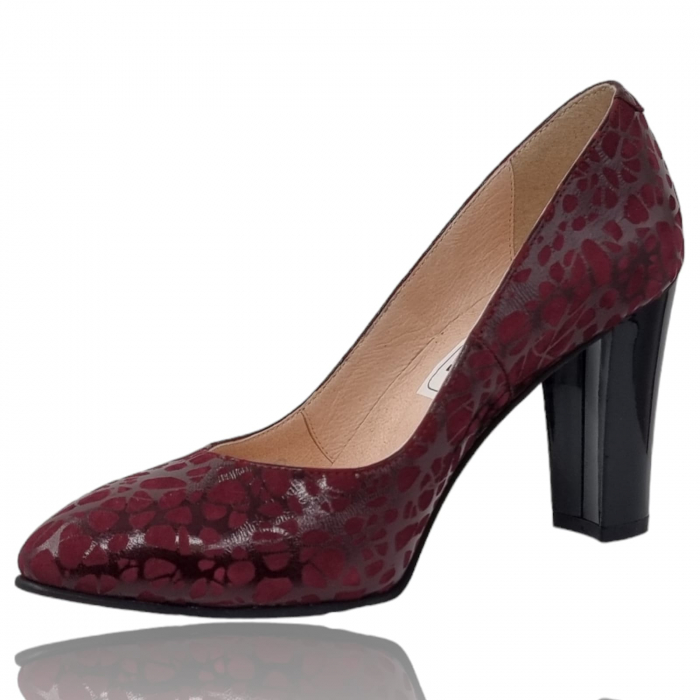 Pantofi Damă Eleganți Din Piele Naturală Bordo 3249 [5]
