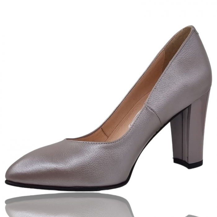 Pantofi Damă Eleganți Din Piele Naturală Gri Sid 3250 [4]