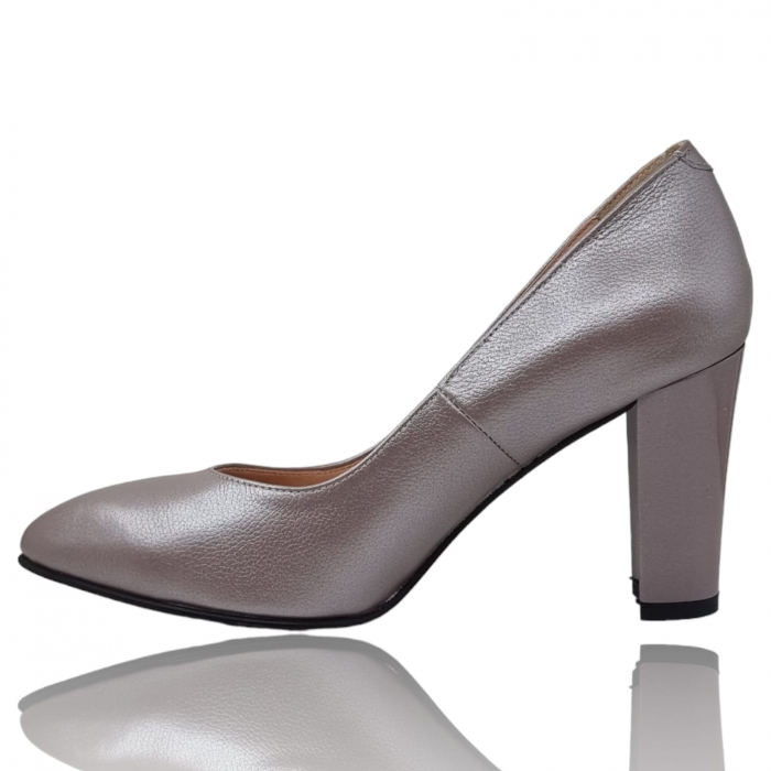 Pantofi Damă Eleganți Din Piele Naturală Gri Sid 3250 [2]