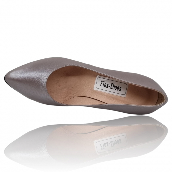 Pantofi Damă Eleganți Din Piele Naturală Gri Sid 3250 [6]