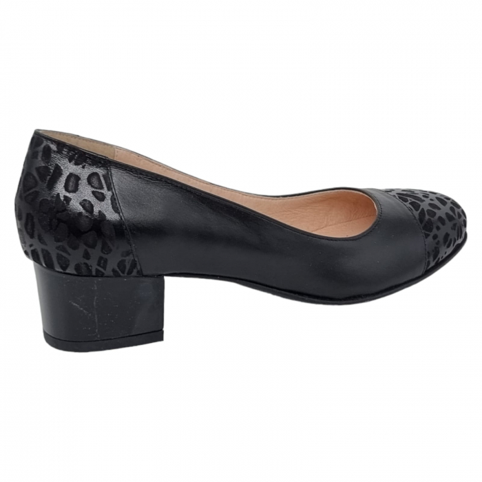 Pantofi Damă Eleganți Din Piele Naturală Neagră 3259 [13]
