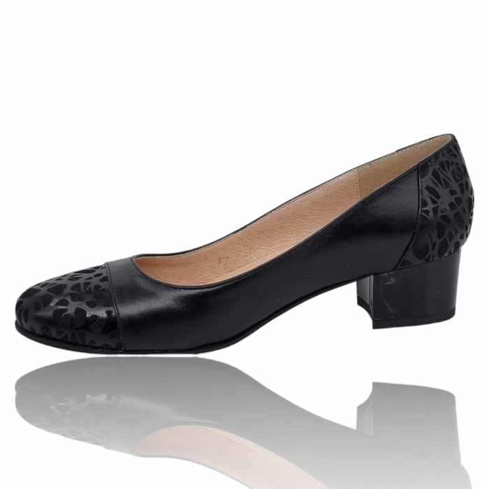 Pantofi Damă Eleganți Din Piele Naturală Neagră 3259 [2]