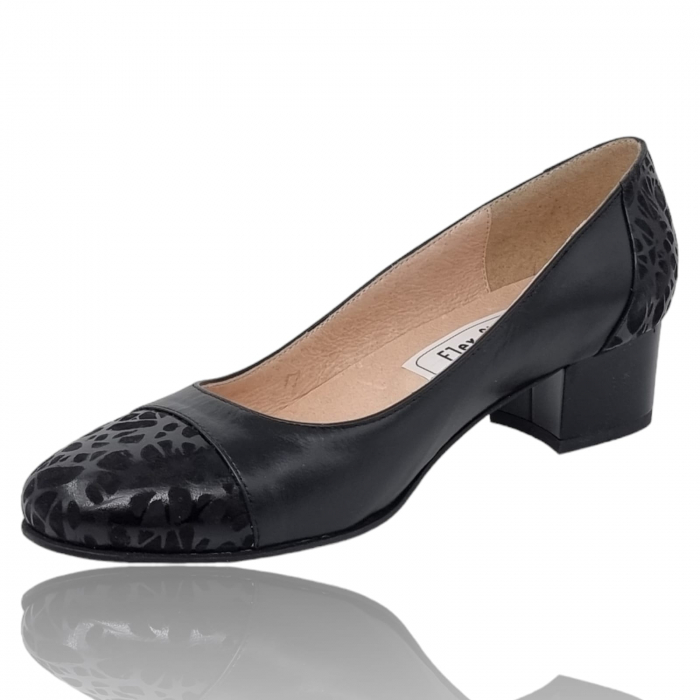 Pantofi Damă Eleganți Din Piele Naturală Neagră 3259 [4]