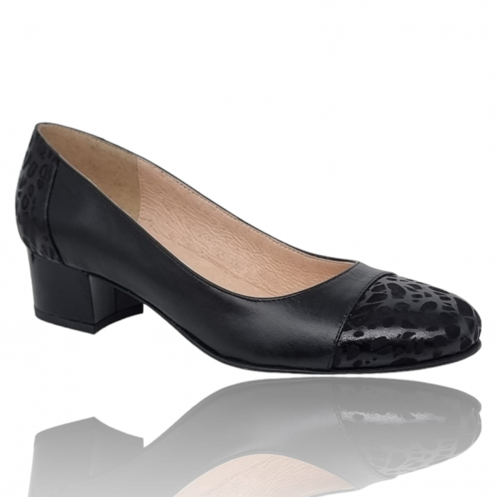 Pantofi Damă Eleganți Din Piele Naturală Neagră 3259 [3]