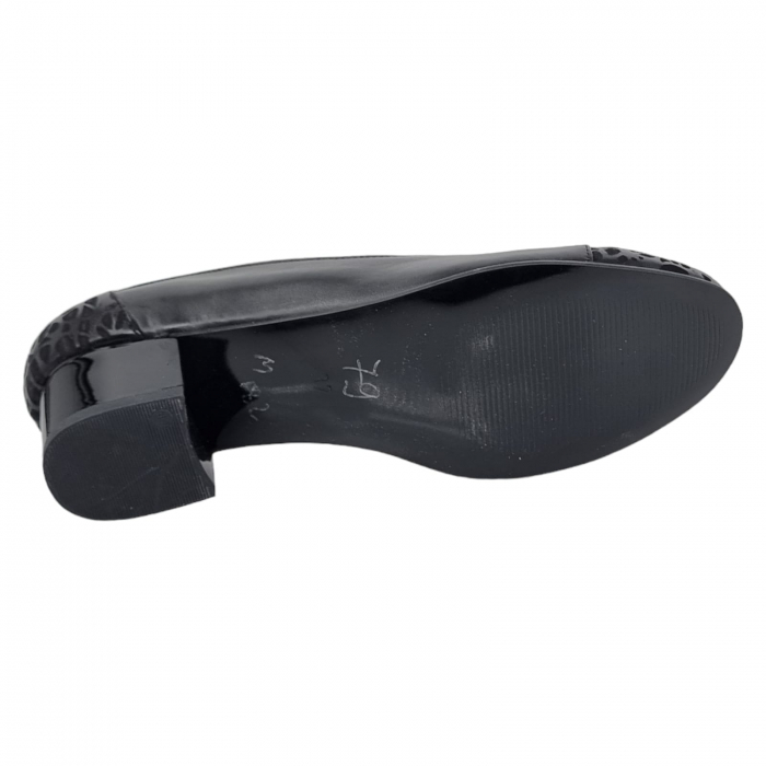 Pantofi Damă Eleganți Din Piele Naturală Neagră 3259 [14]