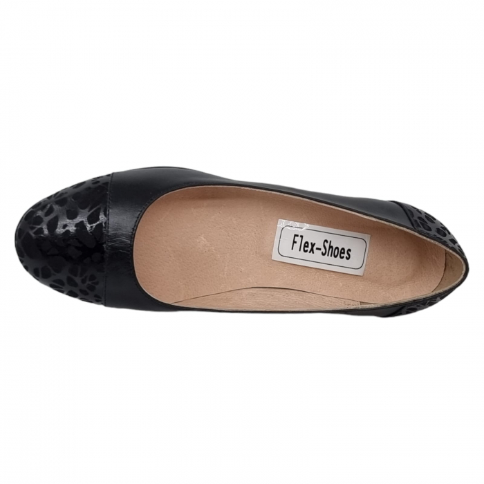 Pantofi Damă Eleganți Din Piele Naturală Neagră 3259 [15]
