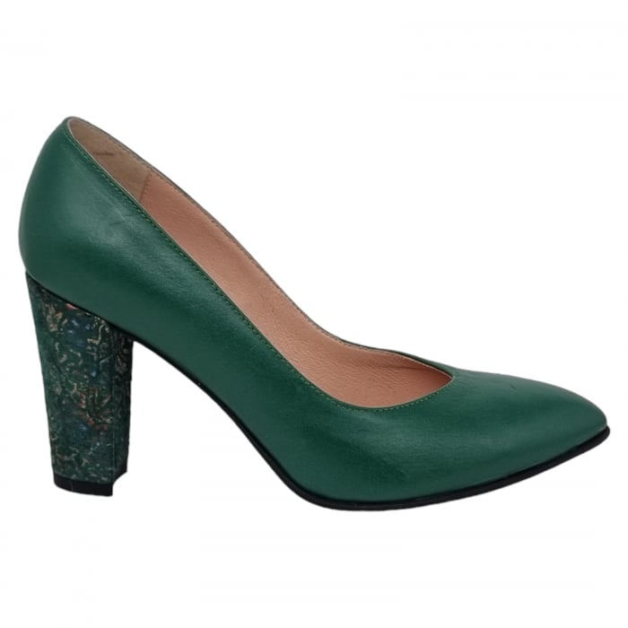 Pantofi Damă Eleganți Din Piele Naturală Verde 3268 [7]