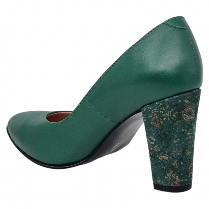 Pantofi Damă Eleganți Din Piele Naturală Verde 3268 [9]