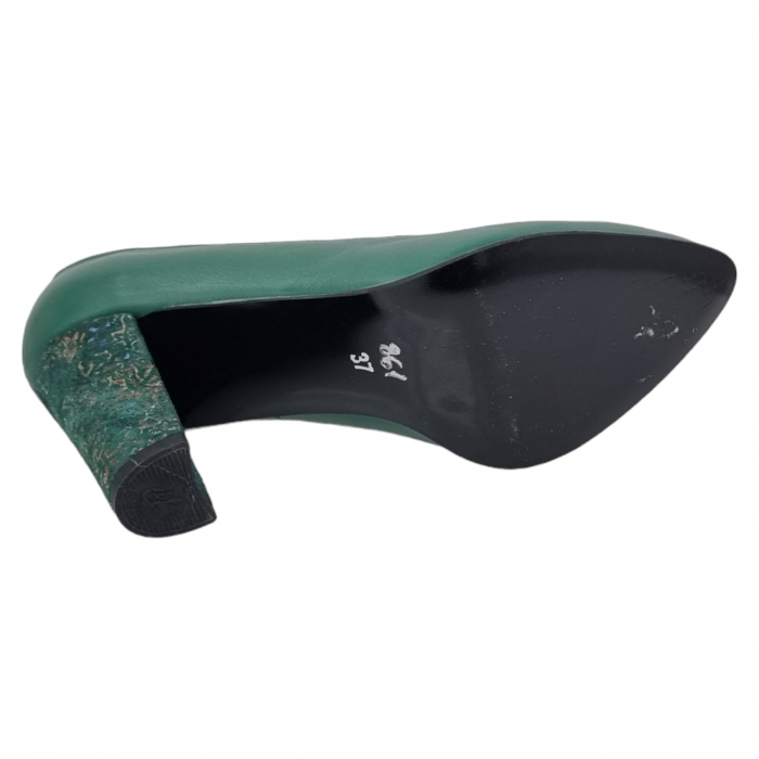 Pantofi Damă Eleganți Din Piele Naturală Verde 3268 [11]