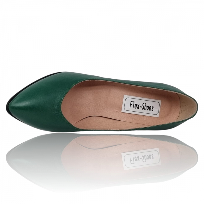 Pantofi Damă Eleganți Din Piele Naturală Verde 3268 [6]
