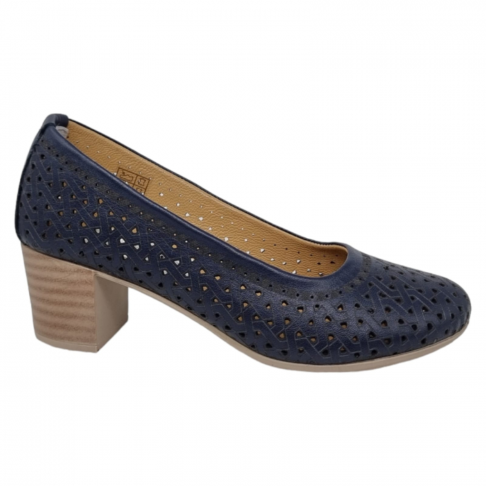 Pantofi Damă Casual Confort Din Piele Blue 5275 [2]