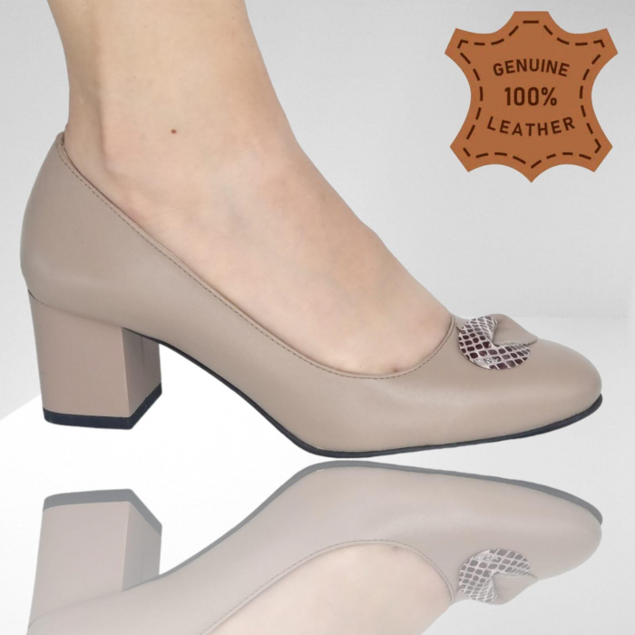 Pantofi Damă Eleganți Din Piele Naturală 3282 [2]