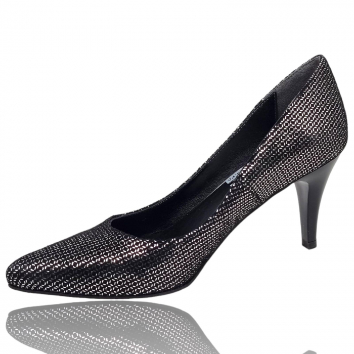 Pantofi Damă Eleganți Din Piele Naturală Neagră Glit 3287 [4]